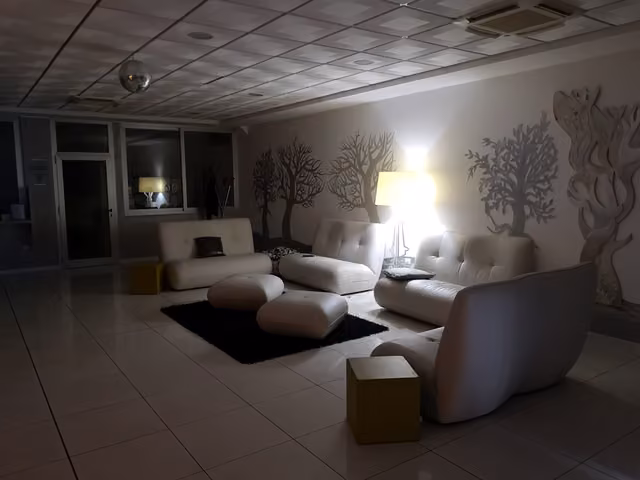 Gli spazi interni di Villa Imago a Roseto degli Abruzzi